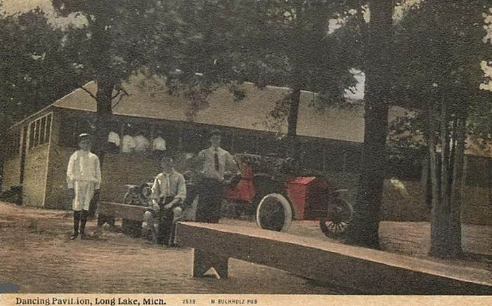 Dance Pavillion Long Lake - Old Post Card Photo